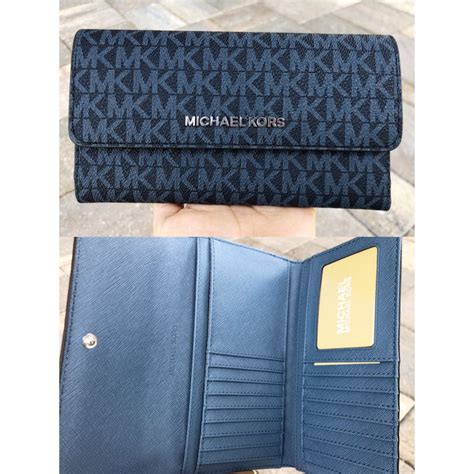 denim michael kors wallet|michael kors small trifold wallet.